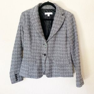 New York & Company | Black Gray Blazer Size 8